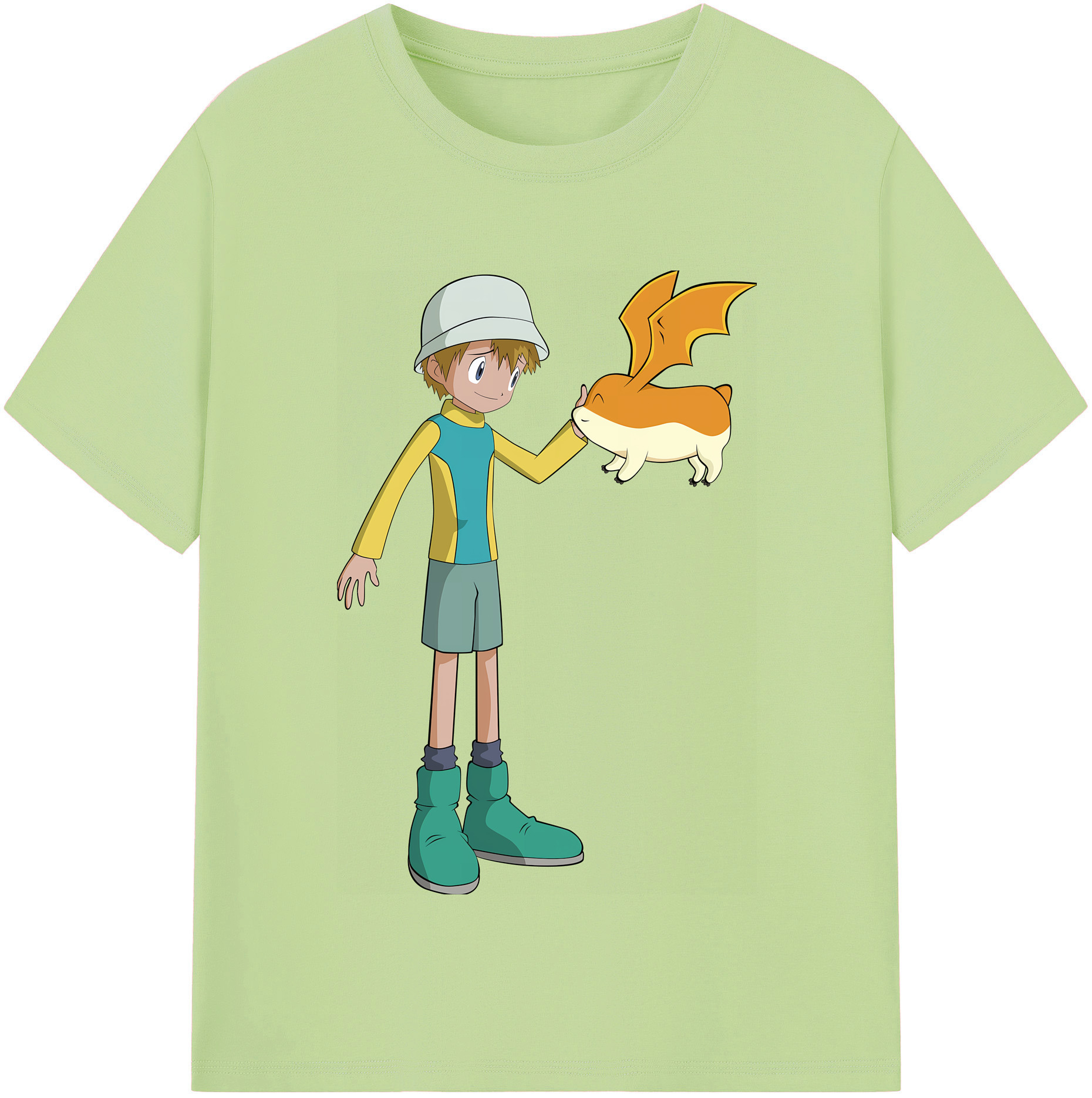（画像用） Digimon デジタルモンスター/デジモン 綿100％半袖Tシャツ（フロントプリント）